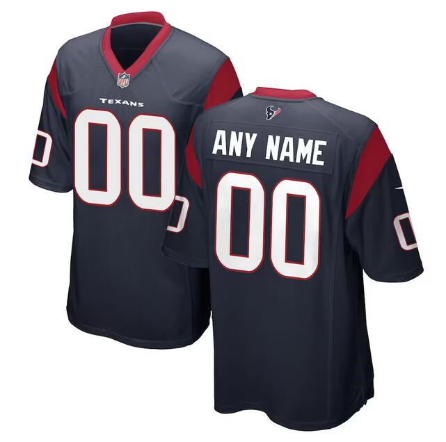 Men's Houston Texans Active Player Custom Navy Stitched Game Jersey